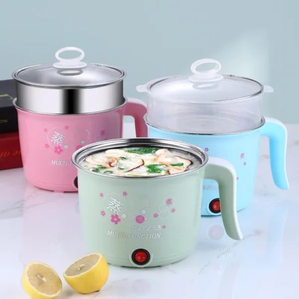 Electric Cooker Home Multifunction Hot Pot 1-2 People Heating Pan Cooking Pot Machine Mini Rice Cooker Kitchen Appliances - Image 3