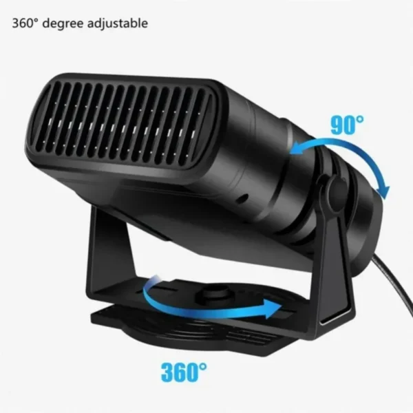 Electric Car Heater Air Cooler Fan 12V/24V Portable Demister Defroster Heating Fan 120W Dryer Windshield Defogging Accessroies - Image 5