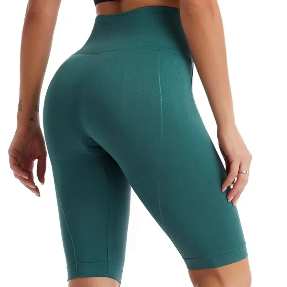 High Waist Sports Biker Shorts Women Naked Feeling Workout Push Up Leggings Tummy Control Yoga Running Fitness Gym Slim Pants - Image 2
