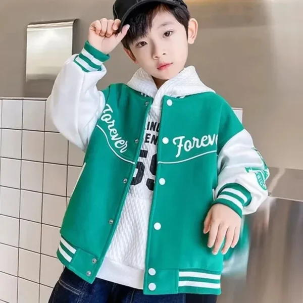 Autumn Jacket Baseball Suit Clothes for Teen Quilted Coats Cotton Jacket Children's Bomber Tiny Kids Jackets Girl Boy