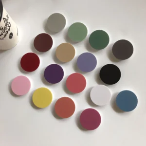 Round Solid Color Foldable Finger Ring Solid Grip Toks Phone Holder for IPhone Samsung Support Socket Pocket Grip Tok Bracket