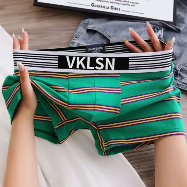 New Men's Underwear Loose Comfortable And Breathable Men's Quadrangle Pants Fashion Printed Traceless Flat Corner Mens Panties - Image 3