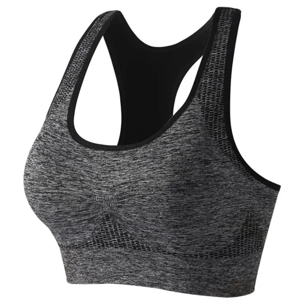 Women's Workout Sports Bras Fitness Backless Padded Ivy Low Impact Bra Yoga Crop Tank Top - Image 5