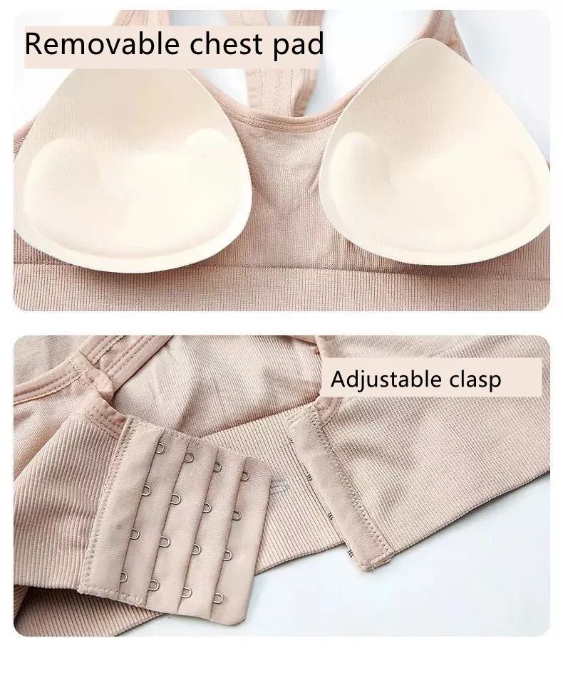 Tank Top Women Gym Women Corset Sports Bra Push Up Crop Top Fitness bra Hollow Breathable Sexy Running Athletic Sportswear - Image 5