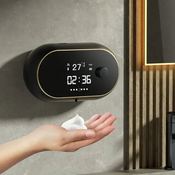 Soap Dispenser Wall Mounted Mobile Phone Washing USB Portable Foam Machine Automatic Induction Hand Cleaner Home Appliance - Image 5