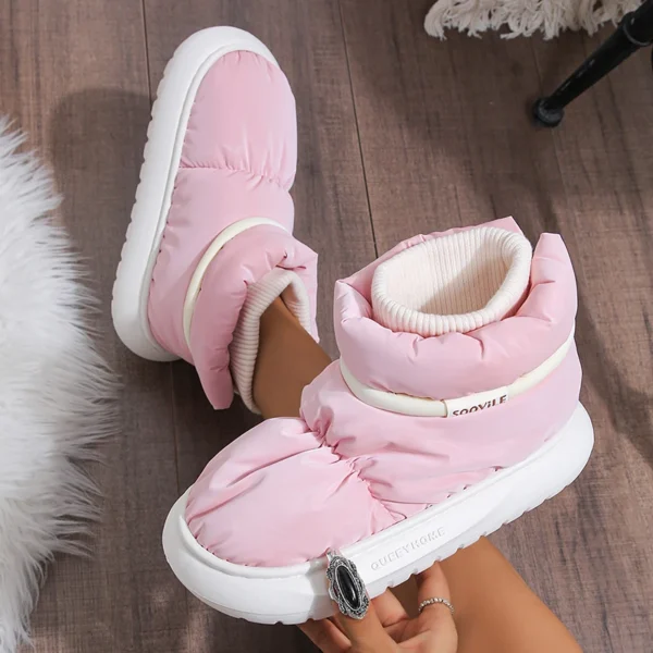 Women's Winter Warm Cotton Padded Shoes Thick Sole Down Waterproof Snow Boots for Women 2023 Non Slip Platform Ankle Botas Mujer - Image 5