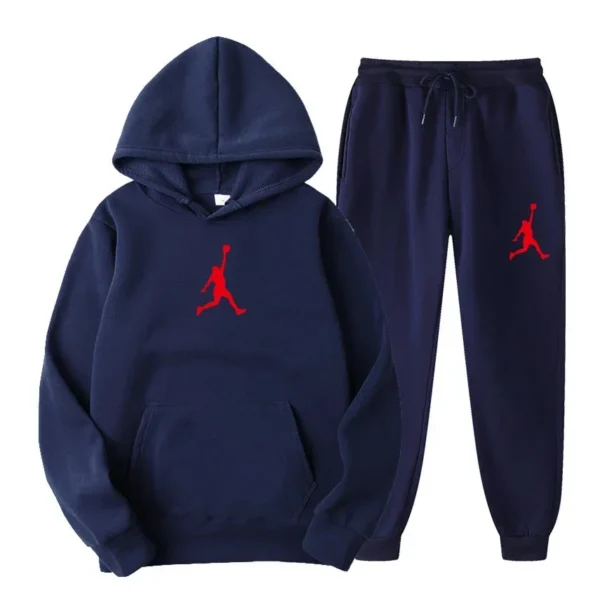 Fashion Men’s Hoodie & Sweatpants Set – Casual Tracksuit for all Seasons