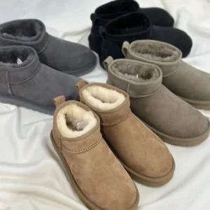 2024 New Classic Thickened Fluff Women's Snow Boots Comfortable Warm Ankle Boots Women Winter Ladies Shoes Chunky Botas Mujer