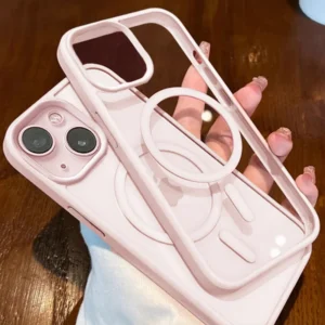 Luxury Magsafe Acrylic High Transparency Phone Case For IPhone 16 15 14 13 12 11 Pro Max Plus Magnetic Wireless Charging Cover