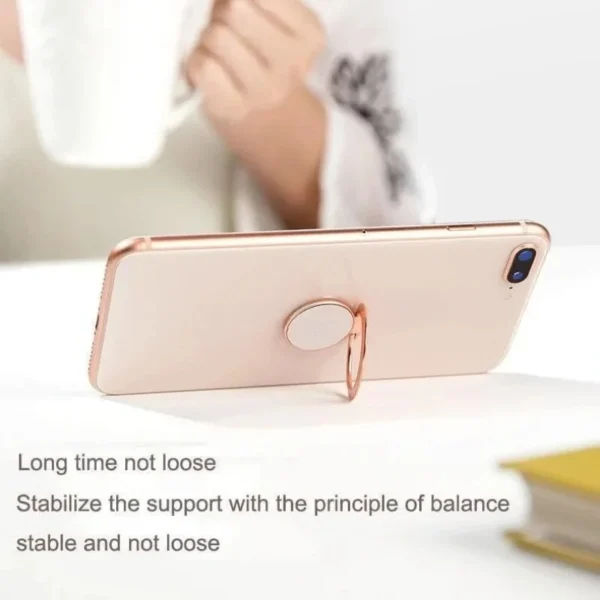 Extremely Thin Luxury Metal Mobile Phone Socket Holder Universal Telephone Magnetic Car Bracket Stand Accessories Finger Ring - Image 6