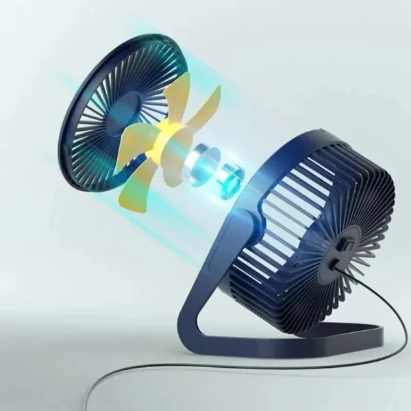 360° Rotating USB Desktop Fan Mini Adjustable Portable Electric Fan Summer Air Cooler for Home High Quality Fan - Image 4