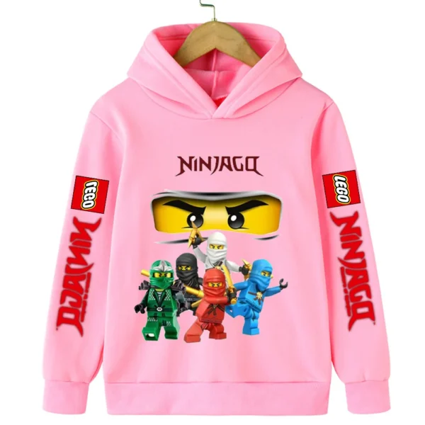 Lego Phantom Ninja Children's Boys' Clothes Girls' Long sleeved Hoodies Casual Sports Hoodies 3-13 Year Old Boys' Jackets