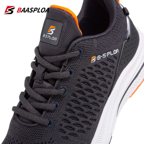 Baasploa Lightweight Running Shoes For Men 2022 Men's Designer Mesh Casual Sneakers Lace-Up Male Outdoor Sports Tennis Shoe