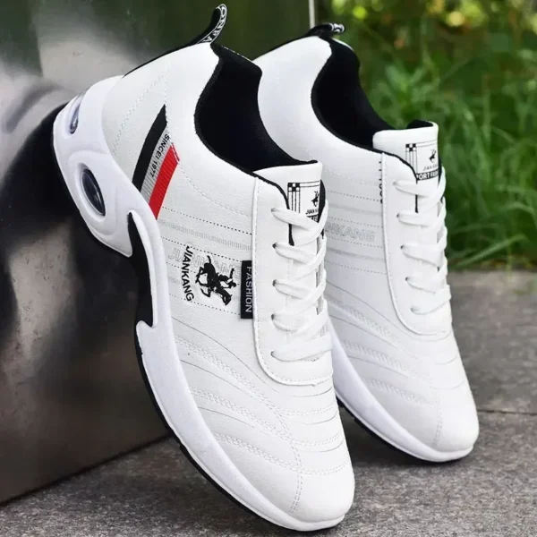 PU Leather Men Sneakers Breathable Men Casual Shoes Arrival Wedges Men Vulcanized Shoes Non-Slip Male Board Shoes Кроссовки