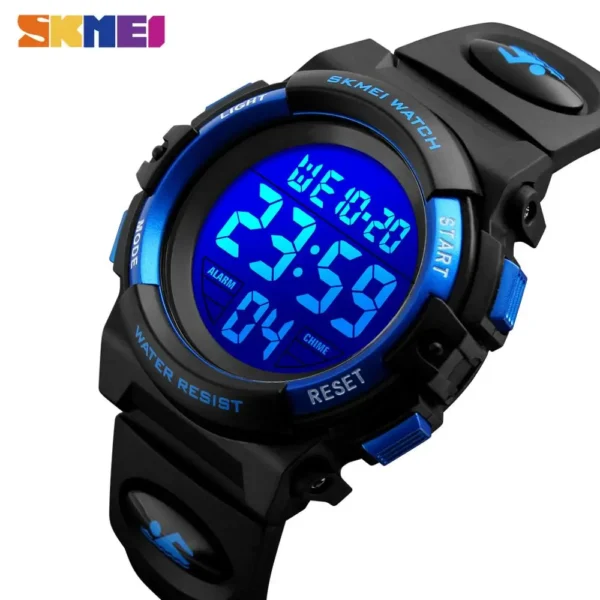 SKMEI 1266 Children's Watches for Boy Girl Color LED Display Digital Alarm Clock Waterproof Sports Kids Wristwatches 1548 Reloj - Image 2