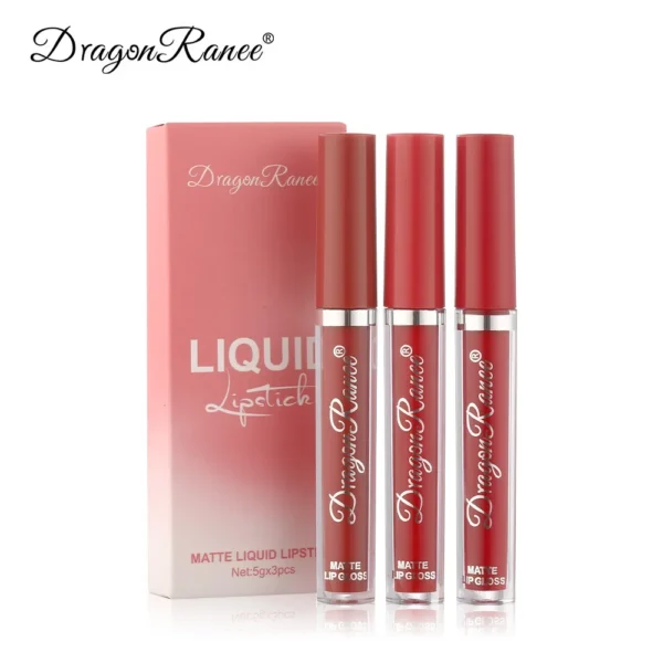 Korean Lipsticks Set Make Up For Women Beauty Cosmetics Matte Lipsticks Waterproof Long lasting The Best Liquid Lip Tint Stain - Image 5