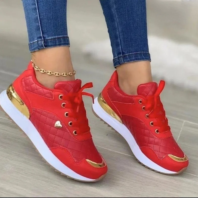 Sneakers Women Lace Up Flats Ladies Outdoor Running Walking Shoes Comfortable Breathable Female Footwear Big size zapatos mujer - Image 3