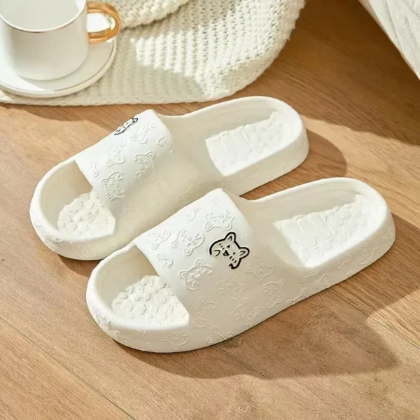 Women Summer EVA Slippers Indoor Home Bath Non Slip Soft Wide Comfort Couple Slippers Unisex Outdoor Beach Flip Flops Men Slides - Image 4