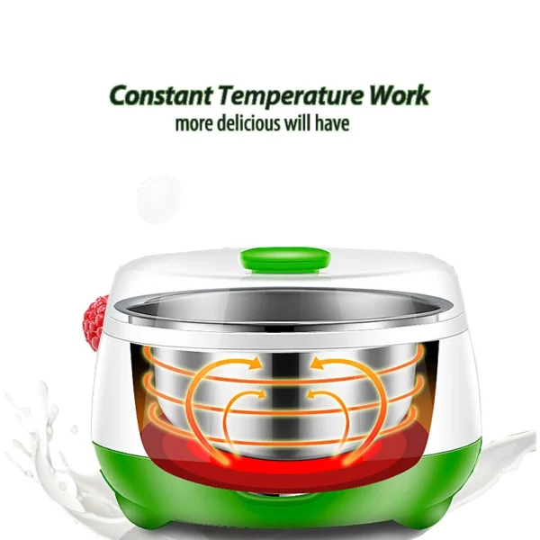 Yogurt Maker Mini Automatic Yogurt Machine Household DIY Yogurt Tools Kitchen Appliances Stainless Steel Tank Appliances Yogurt - Image 2