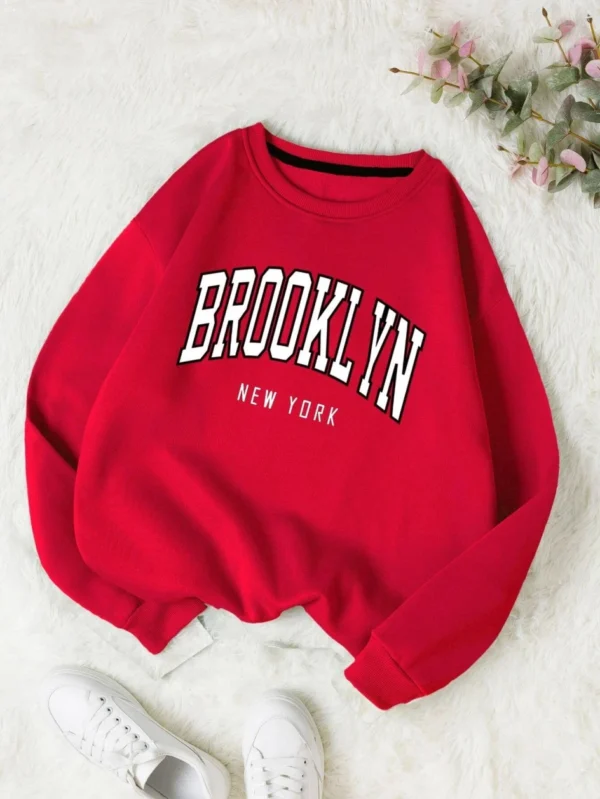 Brooklyn New Work Printed Hoodies Women Cotton Colorful Clothes Basic Trend Hooded Tops Be Durable Harajuku Hoodie Womens - Image 4