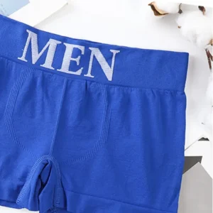 5 PCs Men's High Elastic Plain Color Comfortable Boxer Briefs Panties Breathable Pantyhose