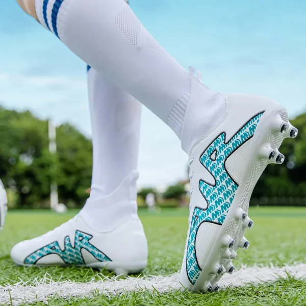 Man's Soccer Shoes Adult Kid TF/FG Outsole Non-Slip Unisex Football Cleats Outdoor Lawn Breathable Sneakers New Arrival 2022 - Image 2