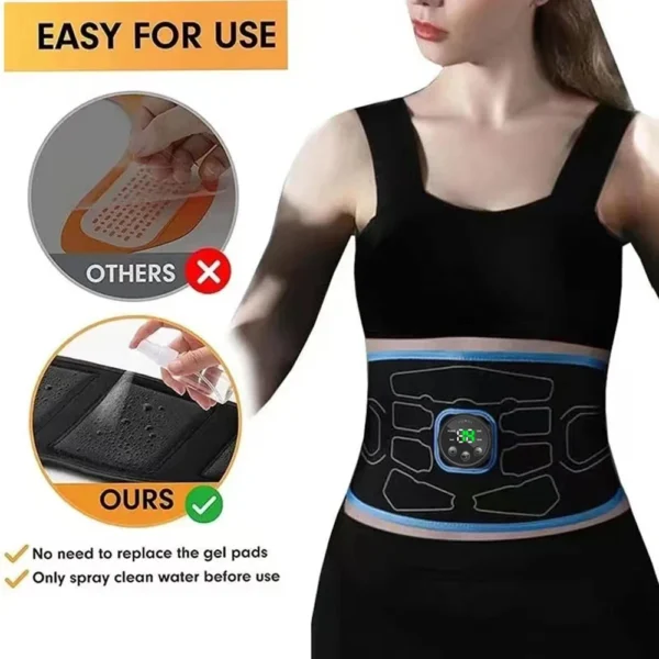 EMS Abdominal Toning Belt Electric Muscle Stimulation Muscle Toner Portable Fitness Massager Waist Trainer Body Slimming Shaping - Image 5