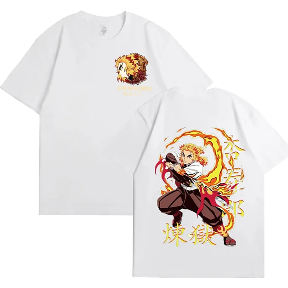 Anime Demon Slayer AliExpress temu new men's large size top T-shirt - Image 4