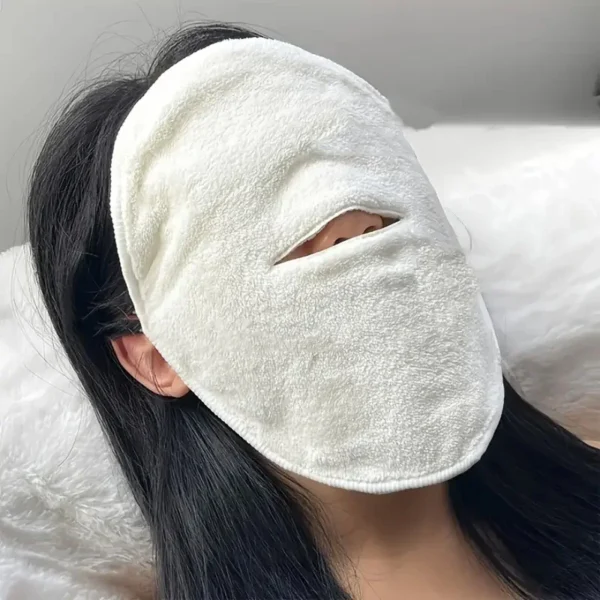 Facial wrap, hot towel mask, reusable facial steamer for hot and cold skin care, moisturizing facial steamer