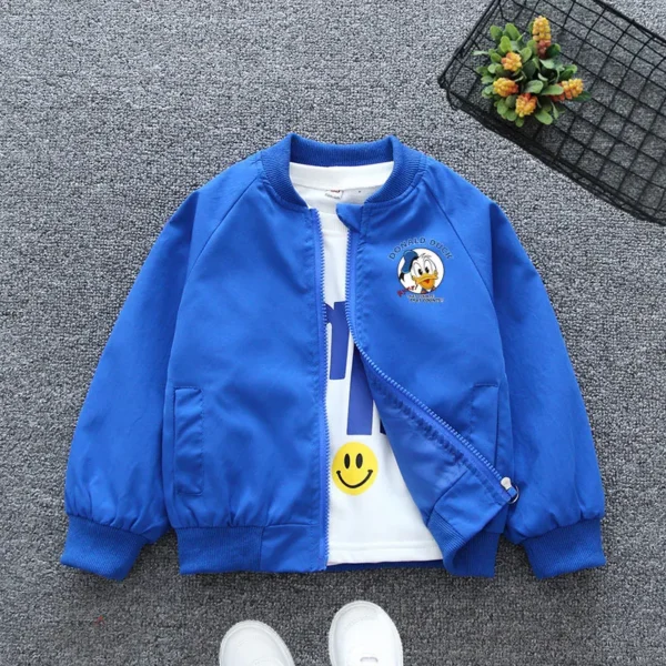 Spring Baby Boys Girls Coats Cartoon Mickey Mouse Hoodies Jacket For Kids Sweatshirt Children Windbreaker Outerwear 1-6 Years - Image 3