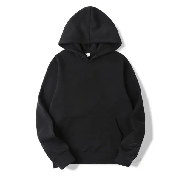 Spring and Autumn Trendy Solid Color Sports Hoodies Fleece Men's and Women's Sweatshirts Trendy Pullovers Couples Hoodies S-3XL - Image 2