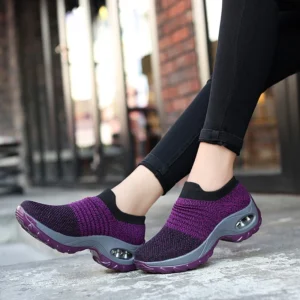 Women Sneakers Fashion Breathable Walking Mesh Platform Shoes Sneakers for Women Gym Vulcanized Shoes Black Female Footwear