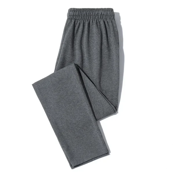 Ice Silk Men's Pants 2023 Summer New Black Gray Thin Business Casual Pants Outdoor Elastic Breathable Straight Leg Sweatpants - Image 5
