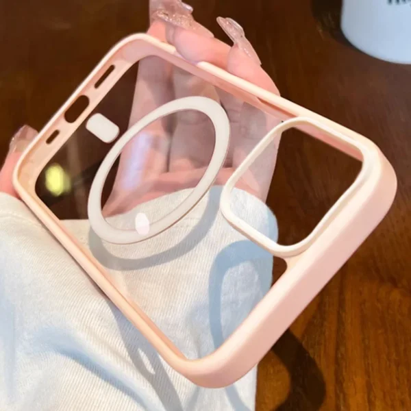 Luxury Magsafe Acrylic High Transparency Phone Case For IPhone 16 15 14 13 12 11 Pro Max Plus Magnetic Wireless Charging Cover - Image 4