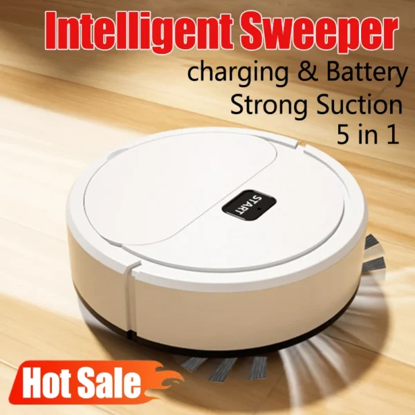 Smart Sweeping Robot Mini Silent Vacuum Cleaner Sweep Mop Brush Three-in-one Multi-function Cleaning Machine for Home