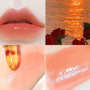 Jelly color-changing lipstick, warm and long-lasting, moisturizing and not easy to stick to the cup of flower lip balm