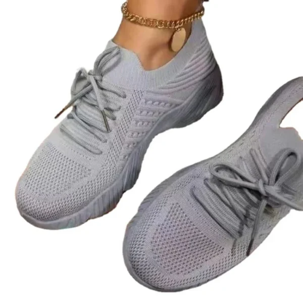 Mesh Breathable Women Casual Sneakers Lace-up Vulcanized Shoes Ladies Platform Sneakers Female Shoes Plus Size Zapatos De Mujer - Image 5