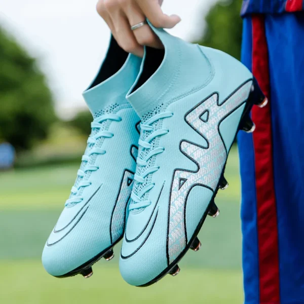 Man's Soccer Shoes Adult Kid TF/FG Outsole Non-Slip Unisex Football Cleats Outdoor Lawn Breathable Sneakers New Arrival 2022 - Image 4