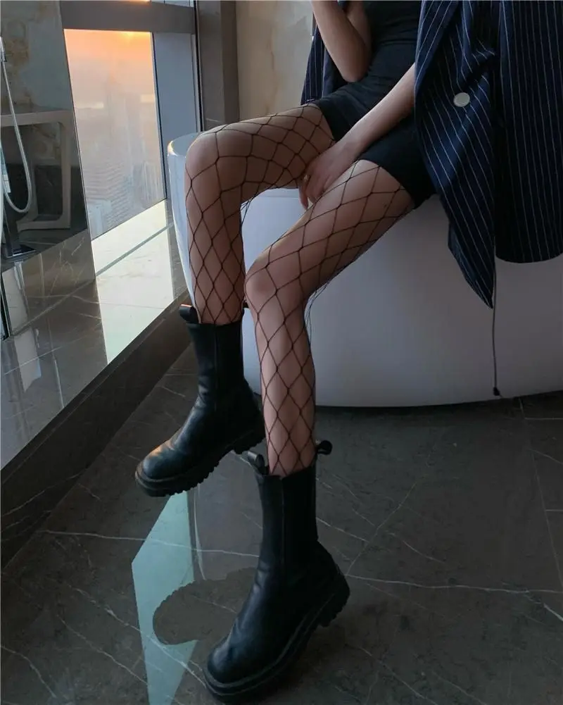 Sexy Women's Long Fishnet Body Stockings Fish Net Pantyhose Mesh Nylon Tights Lingerie Black Summer Thigh High Waist Hosiery - Image 6
