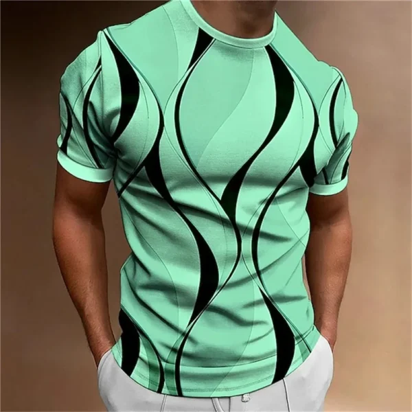 2024 New Anime Monster In Panic Pattern Men's Novelty 3d Short Sleeve Crew Neck Oversize Tshirt Summer Outdoor Tee Tops Clothing - Image 5