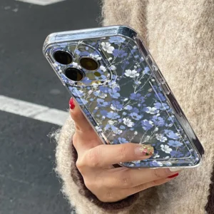 Flower Case For iPhone 11 Cases iPhone 15 12 13 14 16 Pro Max X XR XS Max 14 15 Plus 16Pro iPhone16 Clear Shockproof Cover Funda