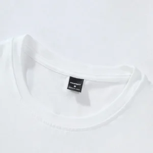 Men's 100% pure cotton summer loose size BE KIND letter cartoon print casual comfortable round neck short sleeved T-shirt top