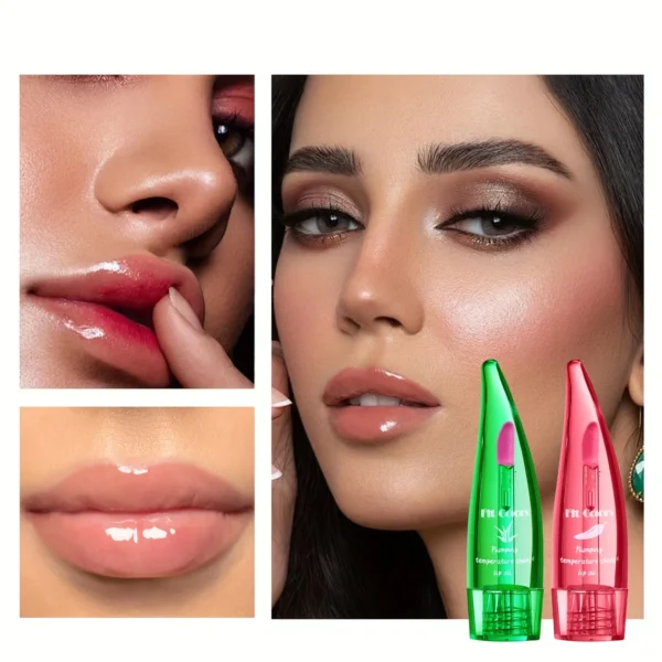 Aloe Vera Warm Tinted Lip Oil Moisturizing Long-lasting Lip Gloss - Image 5