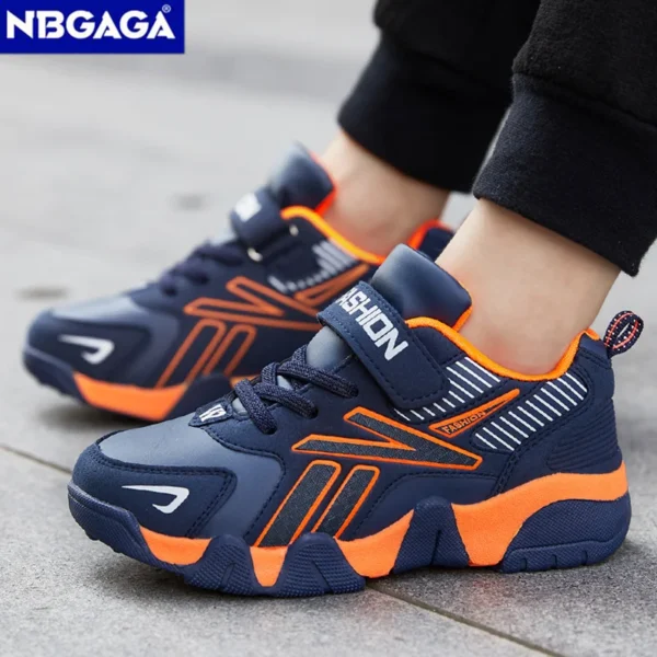 Children Boys Shoes School Sports Fashion Leather For Kids Tennis Casual Sneakers Children's Boy Running 7-12 Years Walking Shoe - Image 3