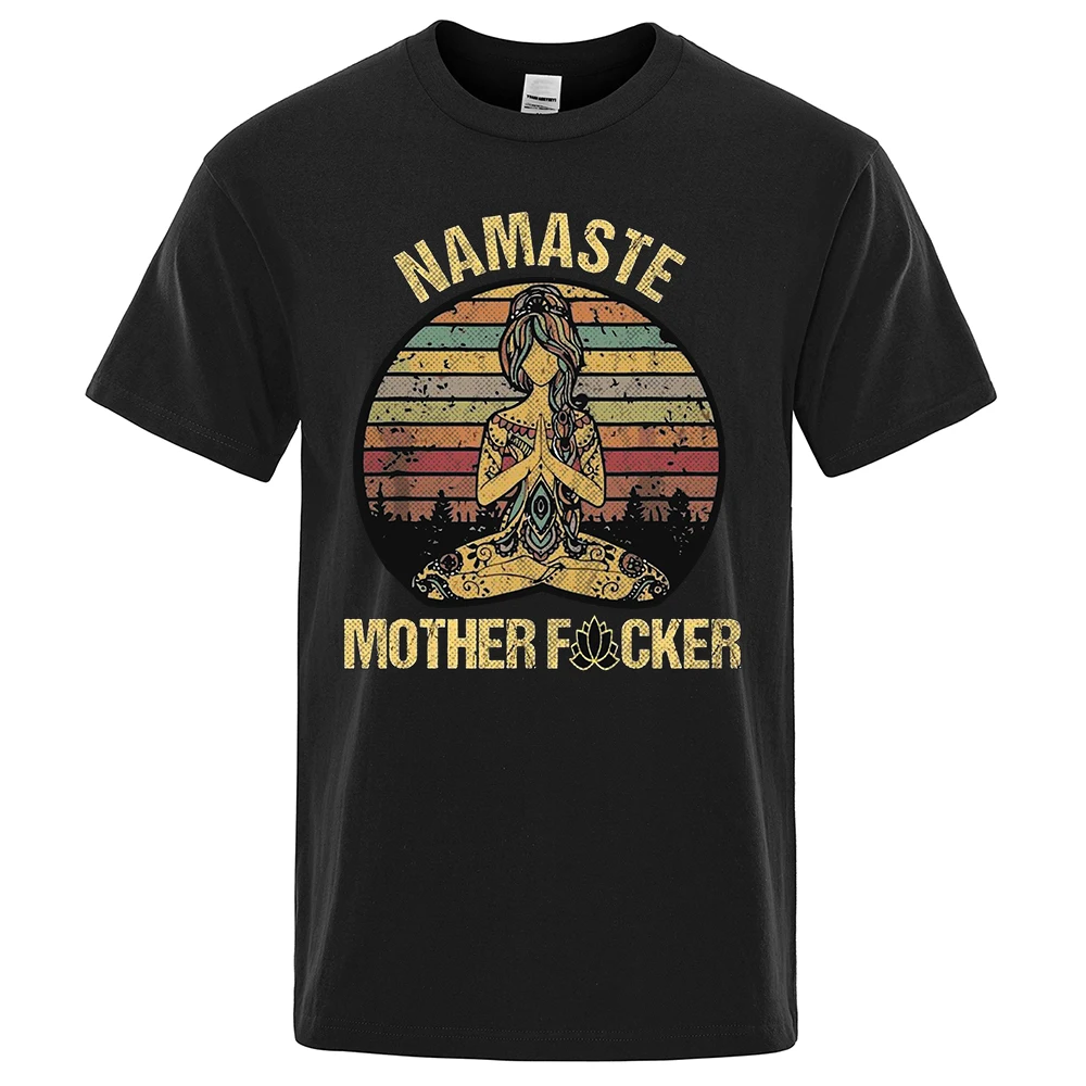 Vintage Namaste Mother Explicit Funny T-shirt T Shirt Men Tshirt Wome Cotton Tees Tops Loose Short Sleeves Oversized Clothing - Image 2