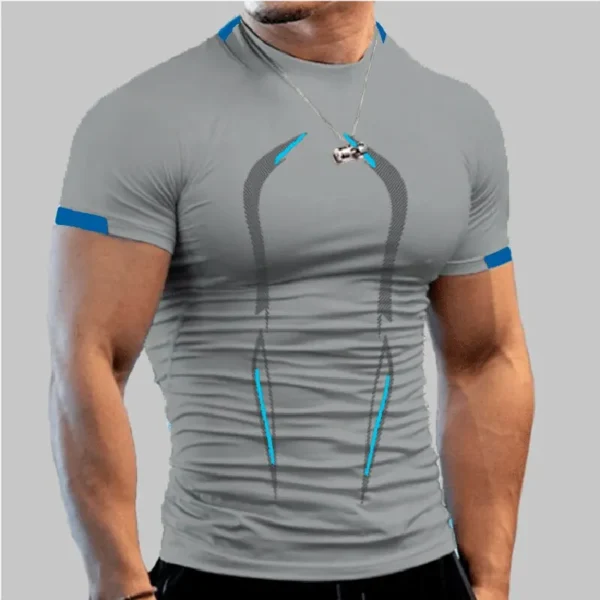 Men New Compression Shirt Men Fitness Gym Super Hero Sport Running T-Shirt Fitness Training Breathable Quick Dry Short Sleeve - Image 2