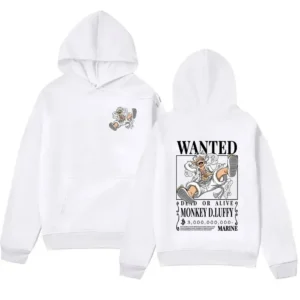 Anime Gear 5 Luffy Graphic Pullovers Men's Vintage Long Sleeve Sweatshirts Japan Manga Hoodie Unisex Fashion Trend Cool Hoodies