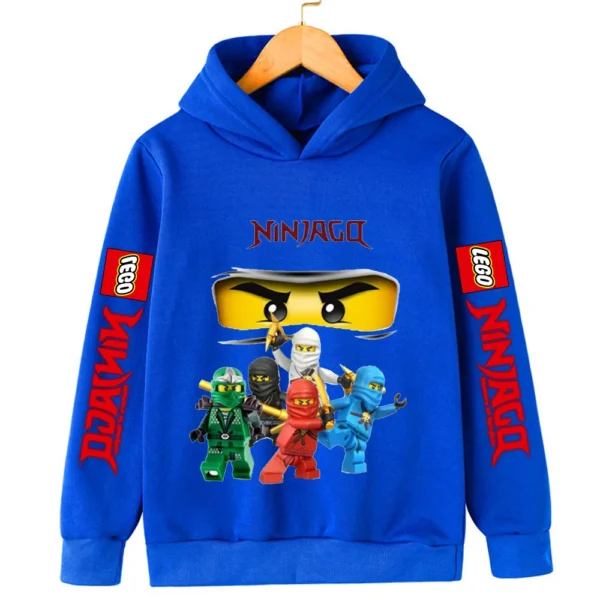 Lego Phantom Ninja Children's Boys' Clothes Girls' Long sleeved Hoodies Casual Sports Hoodies 3-13 Year Old Boys' Jackets