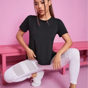 Women Seamless Yoga T-Shirt Female Fitness Crop Top Workout Gym Training Shirts Athletic Short Sleeve Yoga T-shirts Sportswear