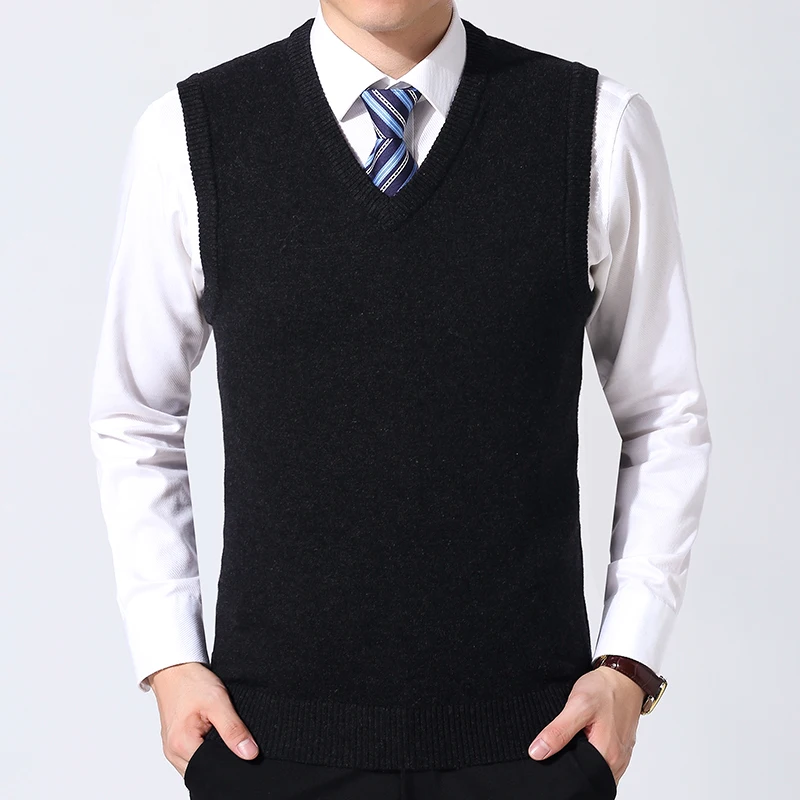 Men's Casual Sweater Vest Warm and Comfortable Vest in Autumn and Winter - Image 6